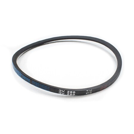 D&D 3V280 Wedge V-Belt, 28 in Outside Length, 3/8 in Top Width, 5/16 in Thickness, 1 Ribs 3V280